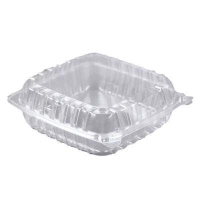 8x8 Clear Hinged Container